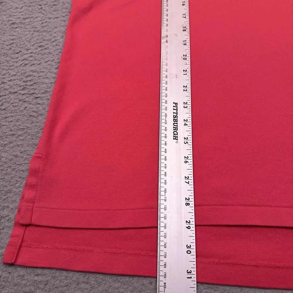 Vintage Polo Ralph Lauren Polo Shirt‎ Men's XL Pink/Red Stretch Preppy Golf - Picture 6 of 7
